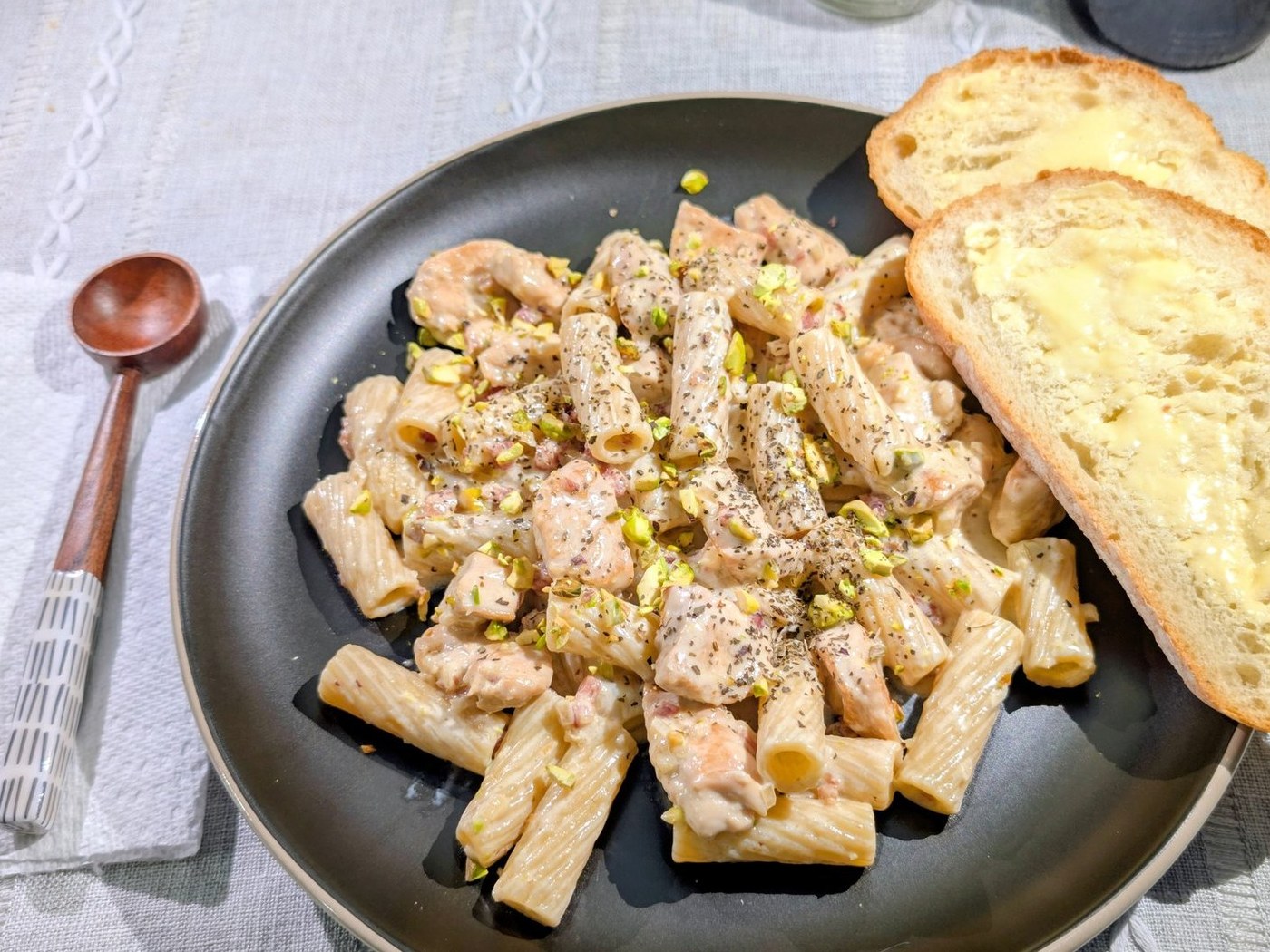 Italian Pistachio Pasta with Chicken