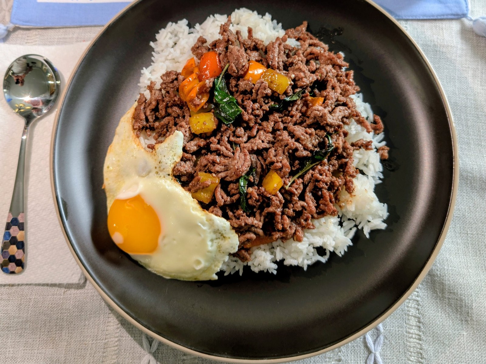 Thai Basil Beef Bowl
